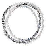 Náramok so Swarovski krištáľmi šedý 33081.5 calvsi AB