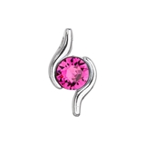 Strieborný prívesok so Swarovski kryštálom ružový 34261.3 fuchsia